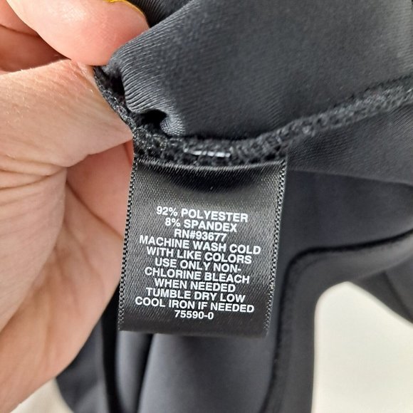 Black Dress Women's Knotted Front Bold Elements Cut To Curve 2XL - Picture 7 of 9